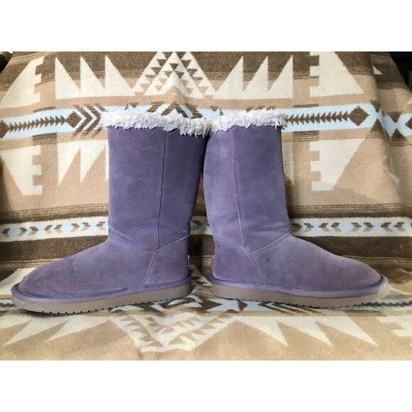 Koolaburra by UGG Boots Purple Violet Lavender Big Kid Size 4 Girls Winter Boots - Picture 3 of 12